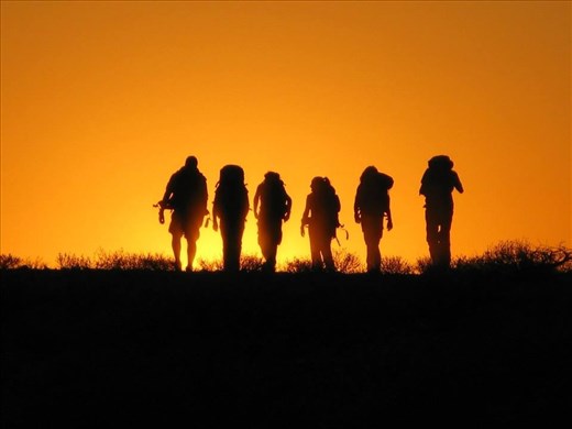 Final walk back to base camp