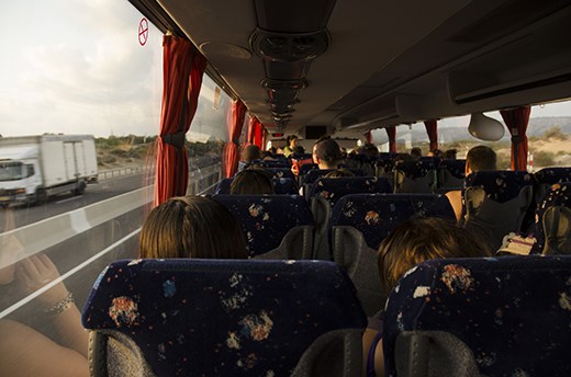 Getting familiar with the bus I called home for ten days. 