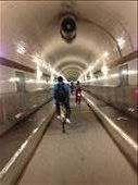 Biking through the Elbe Tunnel: by schmodude, Views[993]