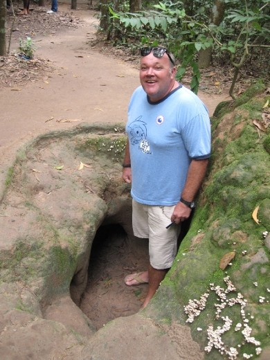 Bill by the entry to one of the tunnels
