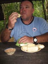 Bill eating Semolina dipped in a mixture of Salt,Sugar and peanuts: by scubastephb, Views[305]