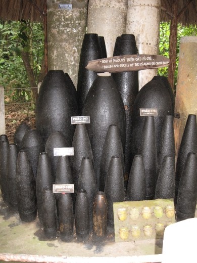 Some of the bombs found and re-used sometimes