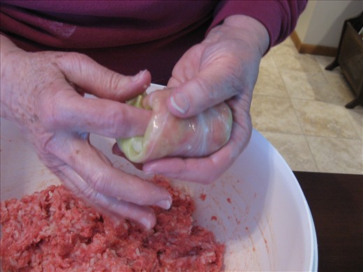 Step 6 - 'tucking in' the ends