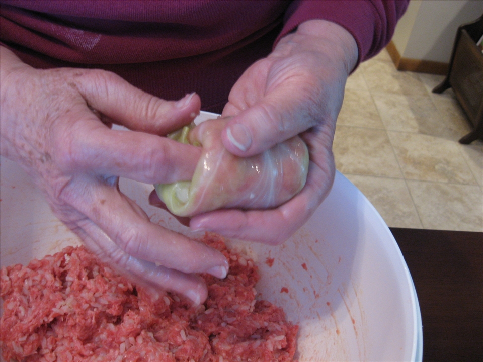 Step 6 - 'tucking in' the ends