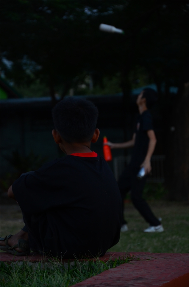 A child stricken with poverty wondering what could have been