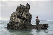 Just before the low tide the fishermen look at the ocean to watch.: by seluvega, Views[252]