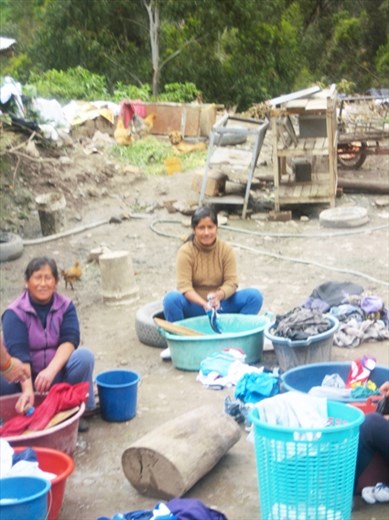 Happy washing day

I met these great ladies when I travelled through Ancash in Peru. They robbed my attention as I heard them singing while washing and interchanging gossips. A normal day in Huaraz :)