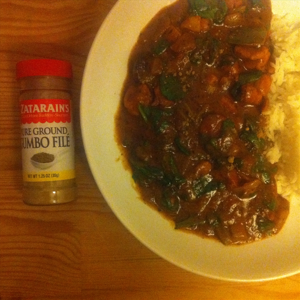 File is used in gumbo for flavour and thickening