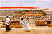 Worshipers circumnavigating a Stupa in Anaradhapura.: by serendib, Views[382]