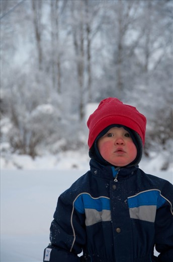 Lassi, flushed and rosy to the cheeks, was still unable to speak at his age.