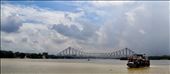 A streamer on Hooghly river with Howrah bridge in the backdrop, Kolkata: by sermonsinstone, Views[515]