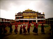 Tibetan monks dancing in Ralang, India: by seth_monk, Views[219]