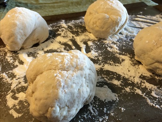 The bread loaves as they wait to be transformed