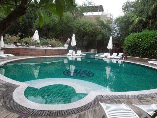 Our pool at the Ancient House Resort, Hoi An