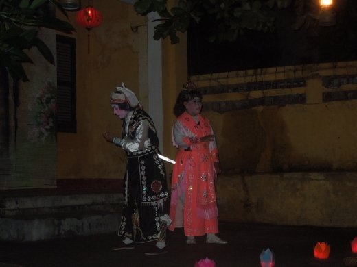 We watched a Vietnamese folk play being performed. Apparently it was really funny b/c the crowd seemed to love it!