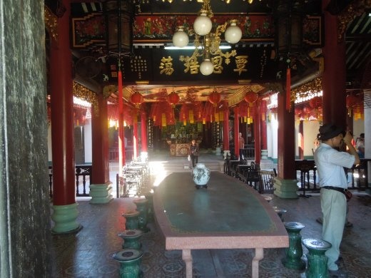 Inside the temple