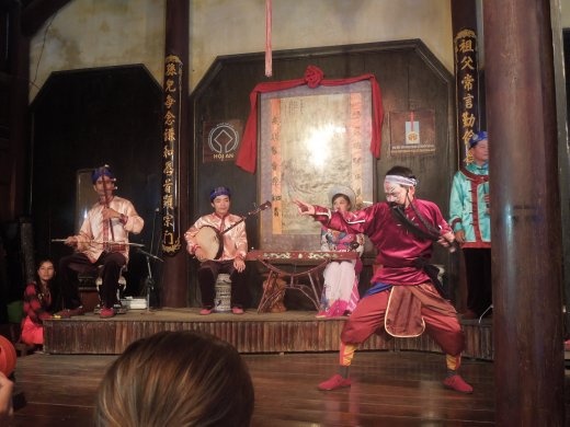 This guy acted out a scene from a well known Vietnamese play (no translation unfortunately)