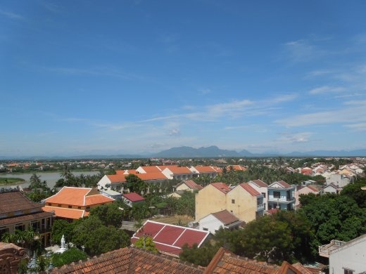 Best part of our last hotel- they had a rooftop tower you could climb up for a great view of the city!