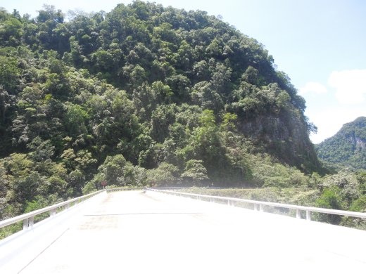The deserted Victory Highway- officially closed to non-military