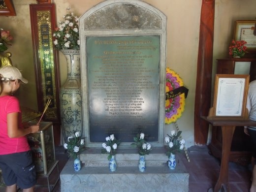 Stopping at the Hwy 20 War Martyrs Temple- one of the most revered war memorial sites in Vietnam today