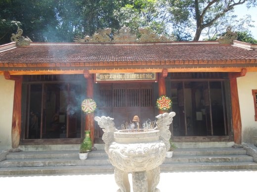 Burning incense at the temple