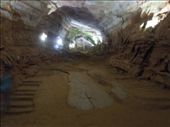 There is no boardwalk in this cave like there was in Paradise Cave so everyone just wanders whereever-- it is steep and slippery!: by sglass, Views[130]