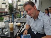 Joe enjoying some of Hanoi's (and Vietnam's) best coffee!!: by sglass, Views[267]