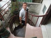 Heading back down the flights of stairs to go explore Hanoi's old quarter!: by sglass, Views[212]