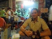 Enjoying more Hanoi street food and really, street ambiance. The local street drinking/eating scene is lively and so much fun!: by sglass, Views[399]