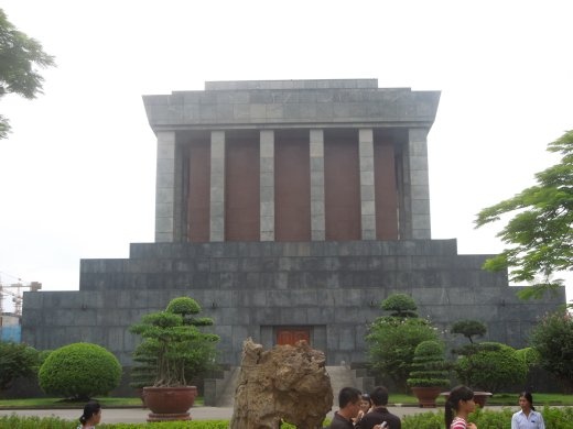 Ho Chi Minh's mausoleum- he wanted a very simple burial. Instead he got this...