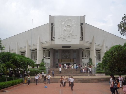 The Ho Chi Minh Museum in Hanoi- very imposing looking structure.