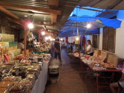 Lots of food for sale.