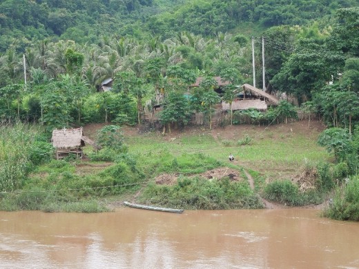 Headed into 'backcountry' Laos across the river!