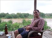 After a long day- Enjoying a drink and a little relaxation at one of LP's coolest bars, overlooking the river: by sglass, Views[142]