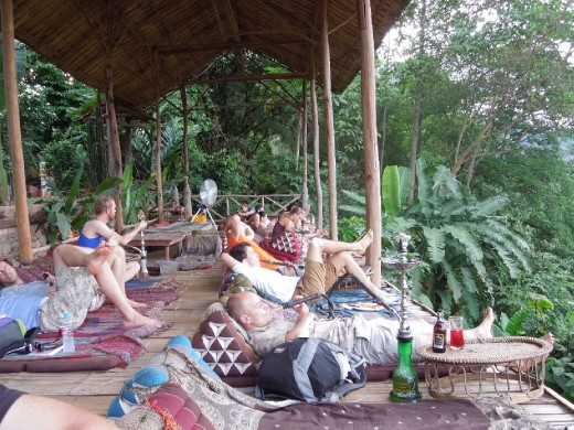 Utopia (the name of the bar). A chill hookah hangout with wifi