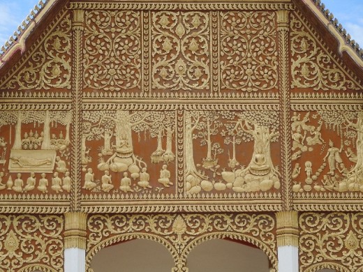 This whole complex was just so much more ornate than anything else we saw in Laos- you could tell it is their national pride and joy