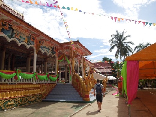 The monks here were setting up for some sort of festival!