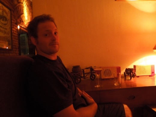 We go BACK to the bar we like a second night because, let's face it, there's not a lot to do in Vientiane.