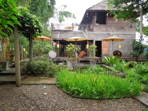 The grounds of our hotel in Pai