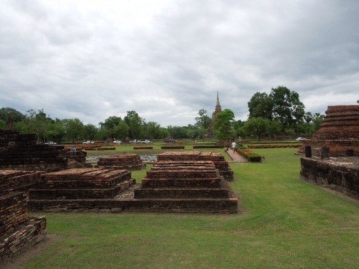 Sukothai is considered the first independent Thai kingdom. It emerged during the 13th century as the nearby Khmer kingdom of Angkor was beginning to decline- the Thai people actually invaded and carried off many Khmer artisans, intellectuals, dancers, etc. to bring to their own capital