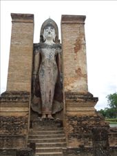 A standing Buddha symbolizes him bestowing blessings or taming evil forces: by sglass, Views[244]