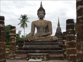 A seated Buddha represents him teaching or meditating. If his right hand is pointed towards the earth (like here), he is shown subduing the demons of desire. : by sglass, Views[546]