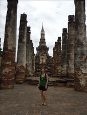 Dwarfed by ancient columns and Buddhas-- love it!: by sglass, Views[199]