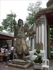Guardian at the temple of the giant golden Buddha (Wat Pho): by sglass, Views[347]