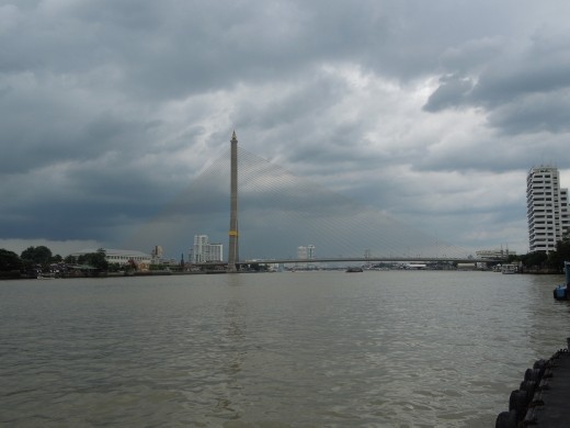 Bridge over the Chao Phraya River in Bangkok