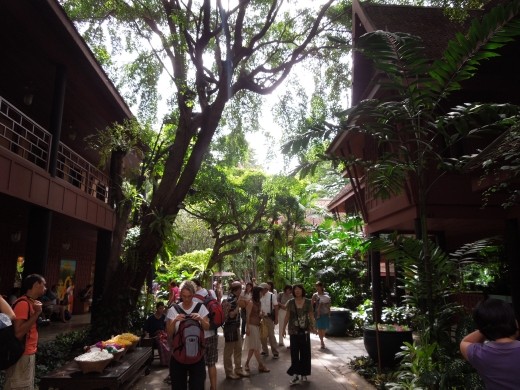 Entering the Jim Thompson House museum & estate
