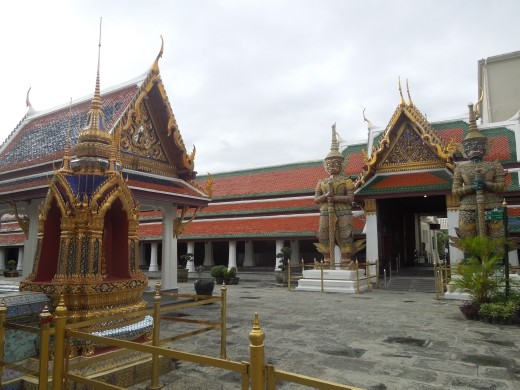 Touring the palace grounds