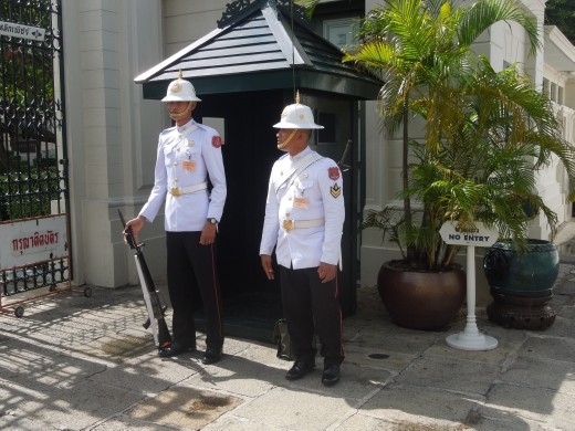 Guards. They weren't trying too hard to stand still.