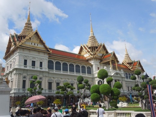 More of the royal grounds-- the modern govenment building