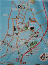 Little map we found on a sign posted in Rach Gia which I took a picture of so we wouldn't get lost (we had no other maps of this place so we didn't know where anything was!): by sglass, Views[285]